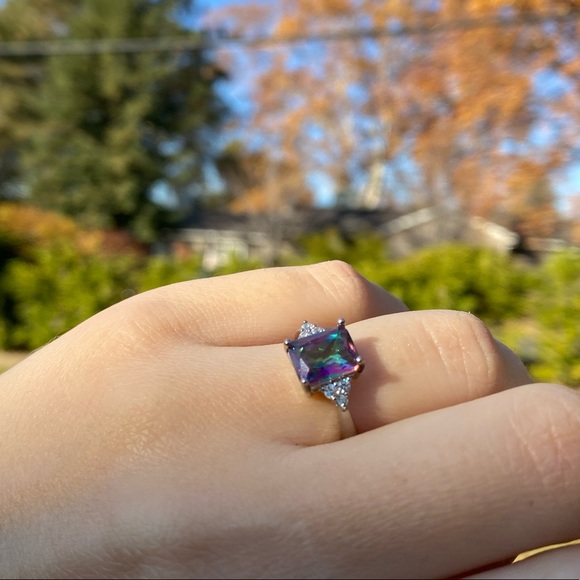 New 925 sterling silver topaz ring - Picture 6 of 10